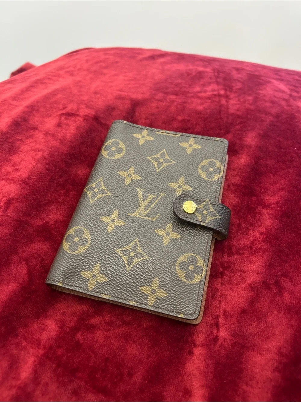 Louis Vuitton Monogram Canvas Agenda Cover - Brown with Gold Accents